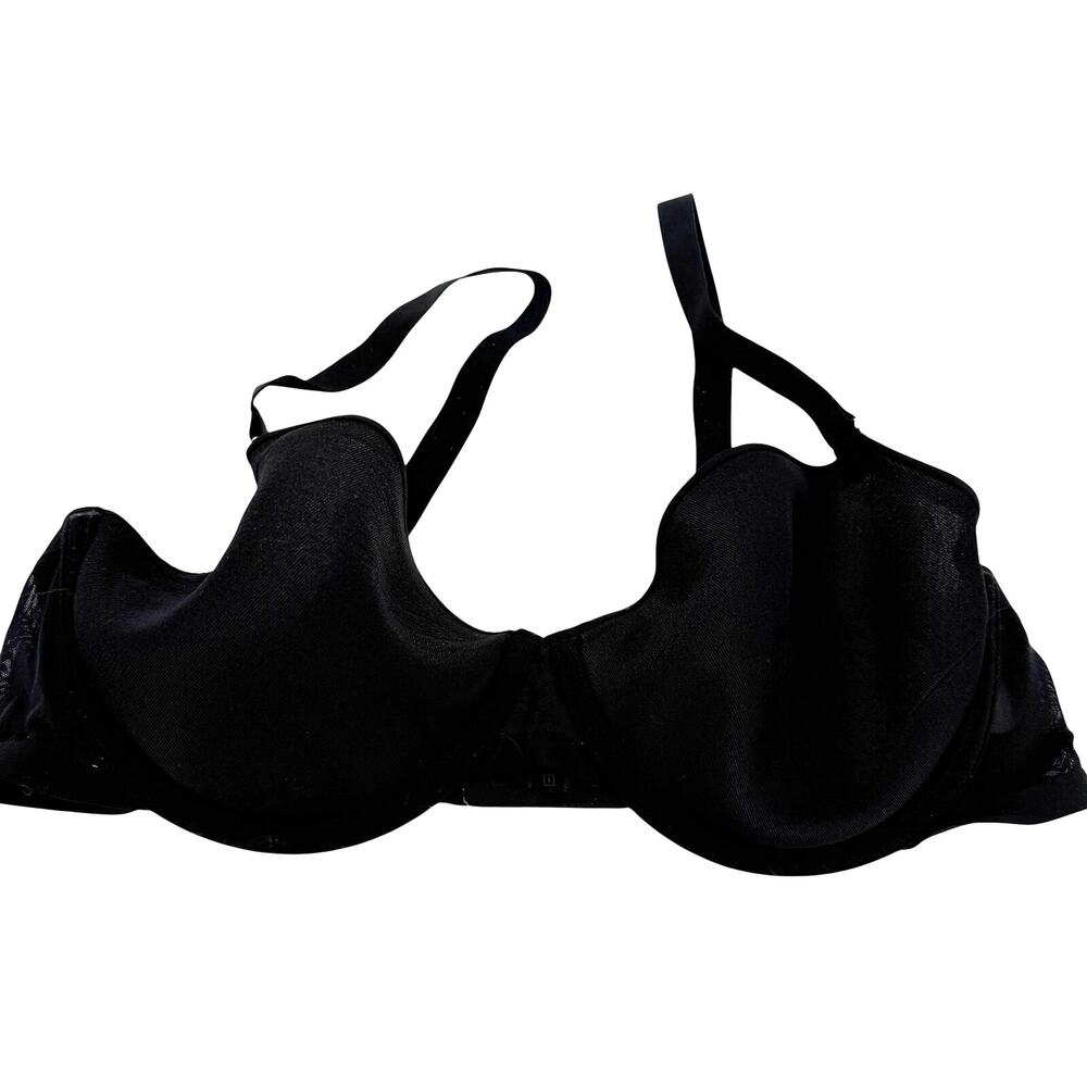 Cuup Black Mesh The Demi Bra Size 36D